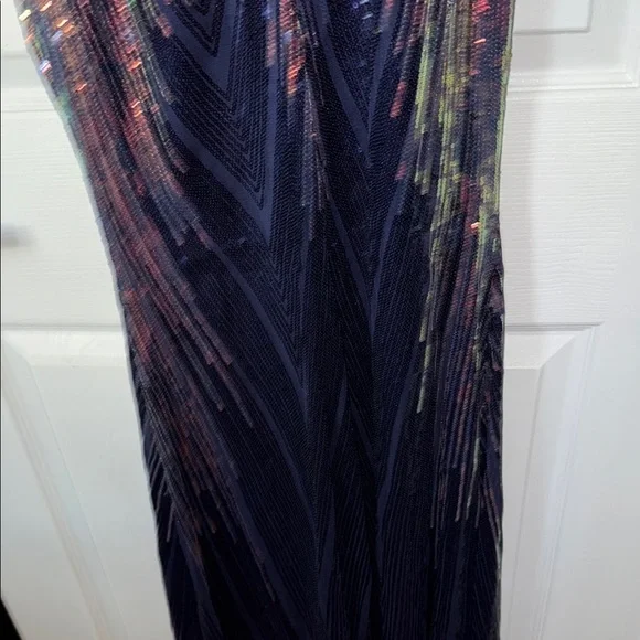 Multicolor Sequin Dress with Spaghetti Straps - Picture 15 of 16